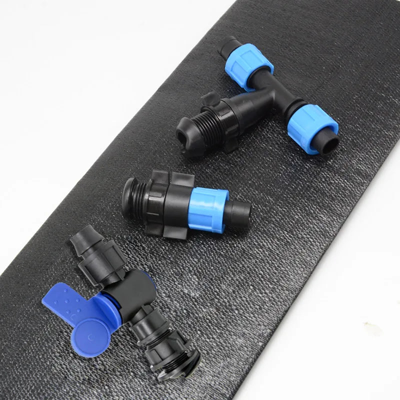 Agriculture Irrigation Watering Greenhouse Field Drip Connector Fitting Layflat Hose Bypass Offtake Valve