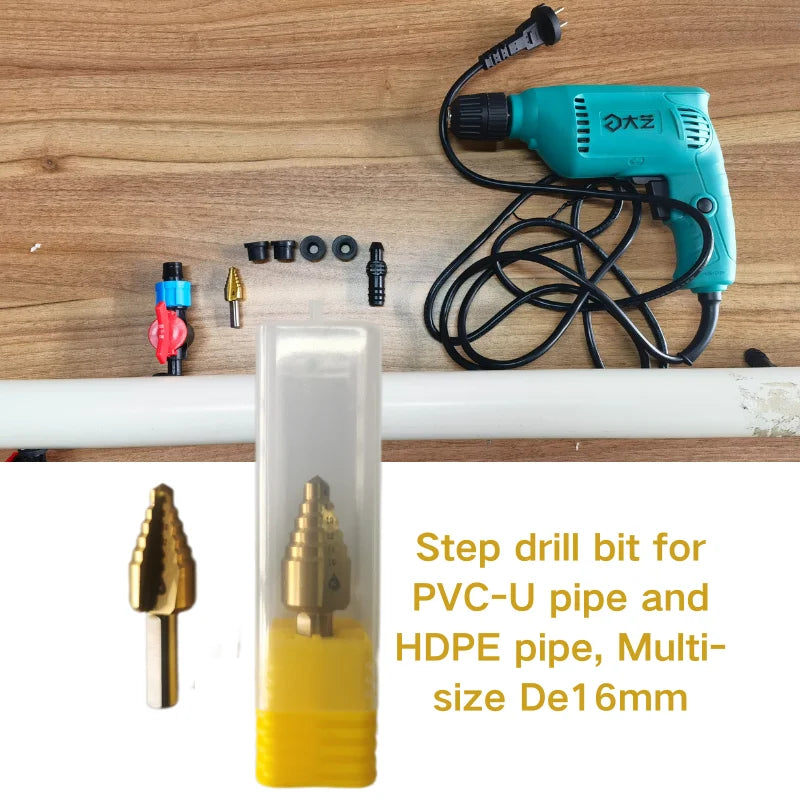 PVC-U Plastic Pipe and HDPE Pipe Agriculture Drip Irrigation Pe Tubes Tools Accessories 16mm Hole Punch Drill Bit
