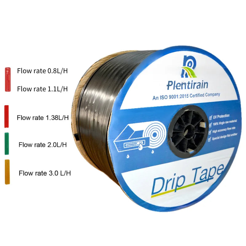Plentirian Irrigation Kit Watering Emitter Drip Tape Irrigation Drip Tape Drip Lay Flat Hose