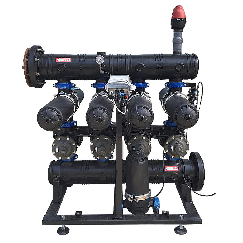 H Type Agricultural Irrigation System Automatic Self Clean Backwash Disc Filter