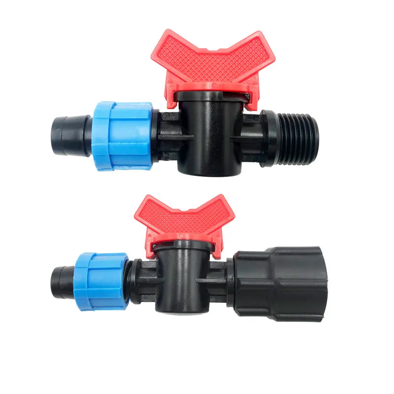 Drip Tape Connector Irrigation Coupling Plastic 16mm Mini Valve and Fittings