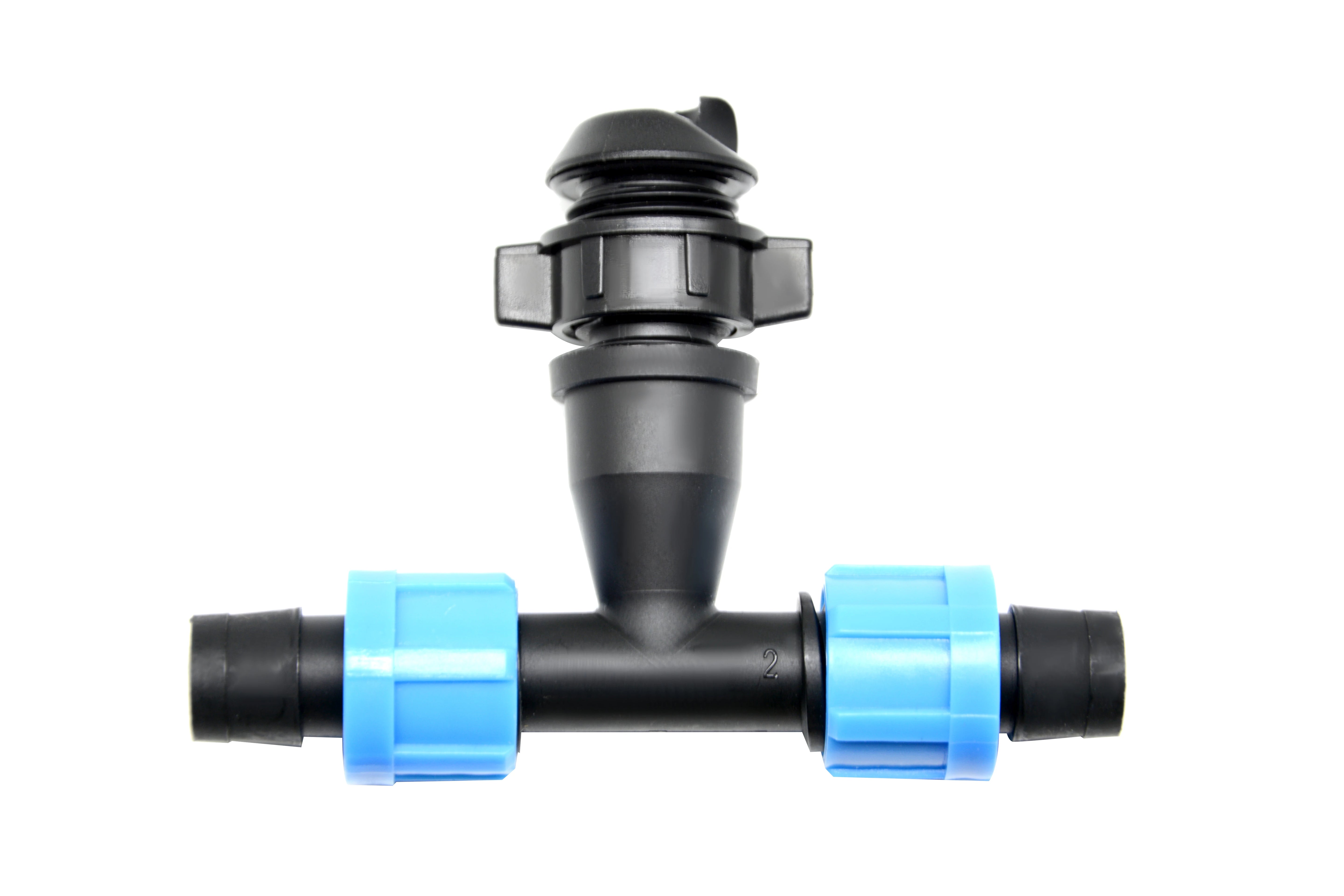 Croco Peducer Tee 17mm Plastic Drip Irrigation Connectors for PE Layflat Hose