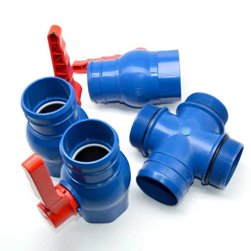 Irrigation Hose Pvc Layflat Hose Fitting Three Way Ball Valve for Agricultural Irrigation