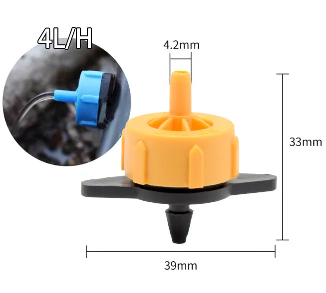Micro Pressure Compensation Take Apart Dripper-Plastic Material for Greenhouse and Garden Irrigation