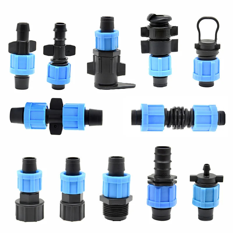 Drip Irrigation Tape Accessories Connector Tube Drip Irrigation Fittings Drip Hose Fittings Good Material